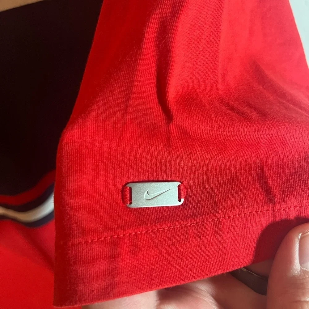 Men’s Nike Dri-Fit Red Short Sleeve Polo Size L